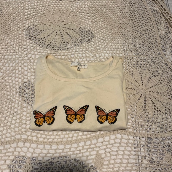 Urban Outfitters Tops - Urban outfitters truly madly deeply butterfly tee